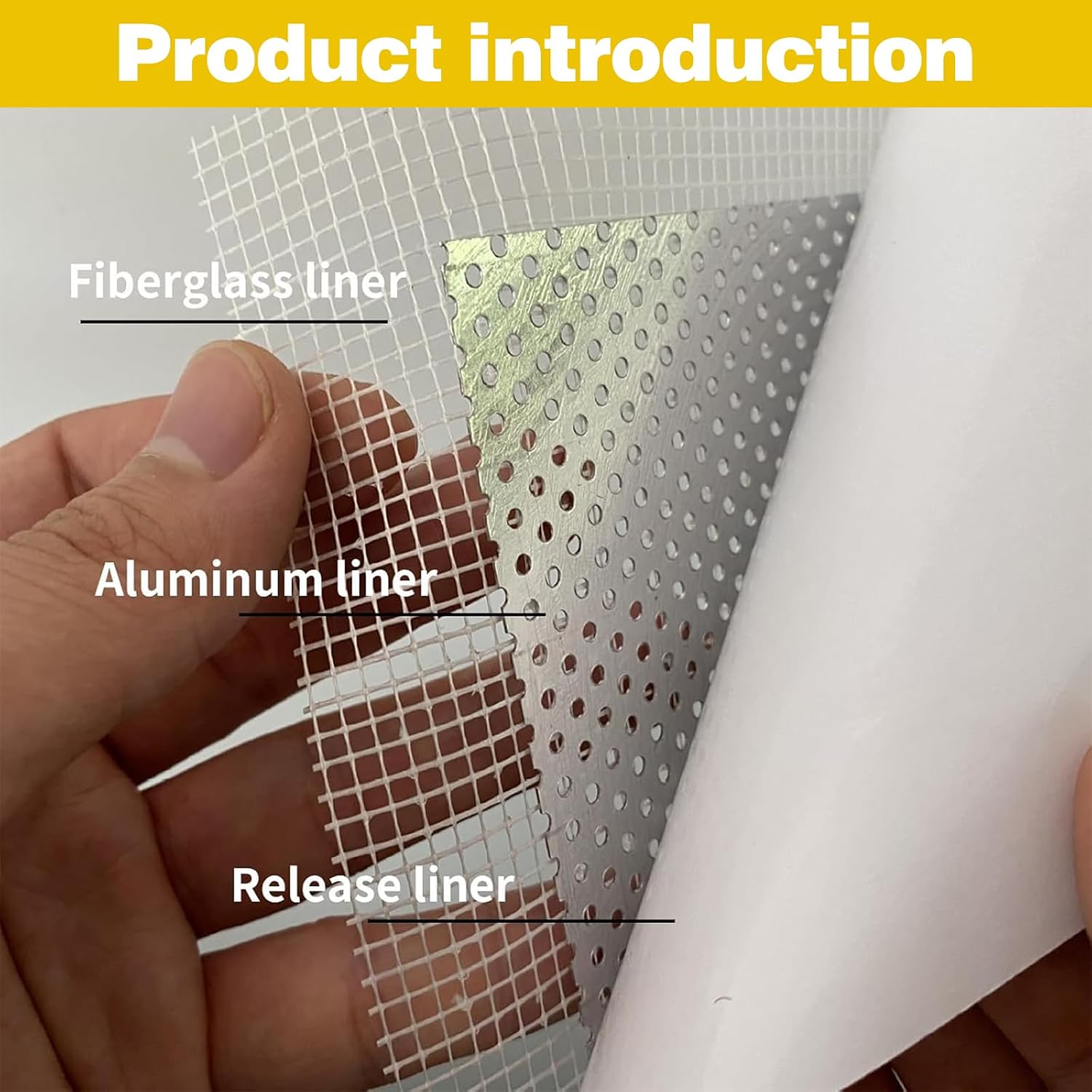 12 X 12 Inch Drywall Repair Kit, Wall Repair Patch Kits for Large Holes | Aluminum Self-Adhesive Mesh Drywall Repair