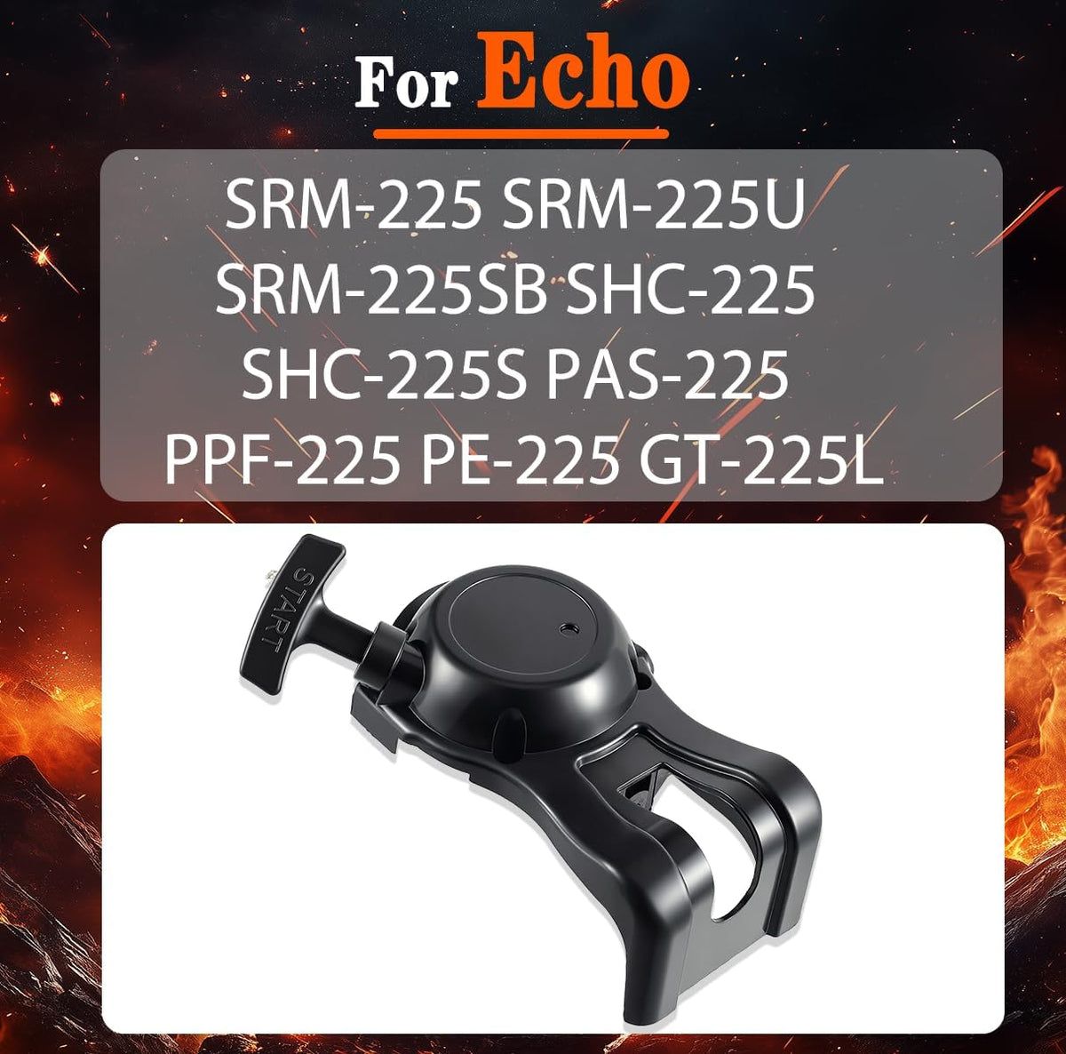 SRM-225 Recoil Starter Pull Start Assembly For Echo SRM-225 PAS-225 PE-225 GT-225L PPF-225 SHC-225 SRM-225U SRM-225SB Trimmer Replaces A051001312 A051001311