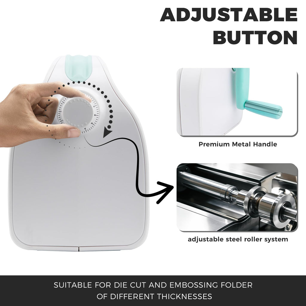 Find Scraplooms Adjustable 9 inch Die Cutting Machine Kit,Embossing Machine for Cardmaking,Scrapbooking (9 inch