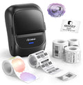 221B Label Printer with 5 Tapes, 2" Bluetooth Label maker