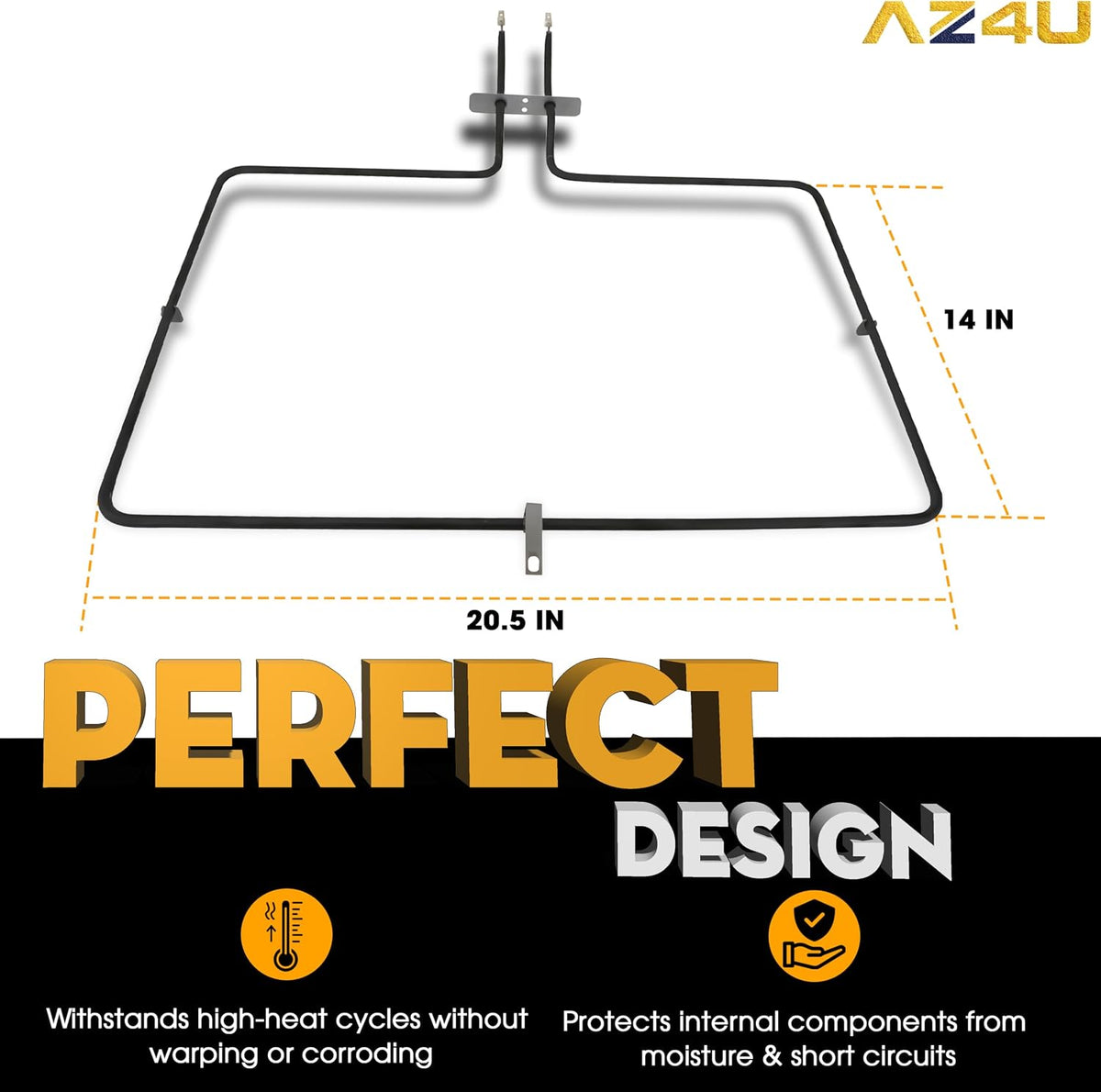 AZ4U Range Oven Bake Element Replacement For Maytag MER8674AW0 MER8700DS1