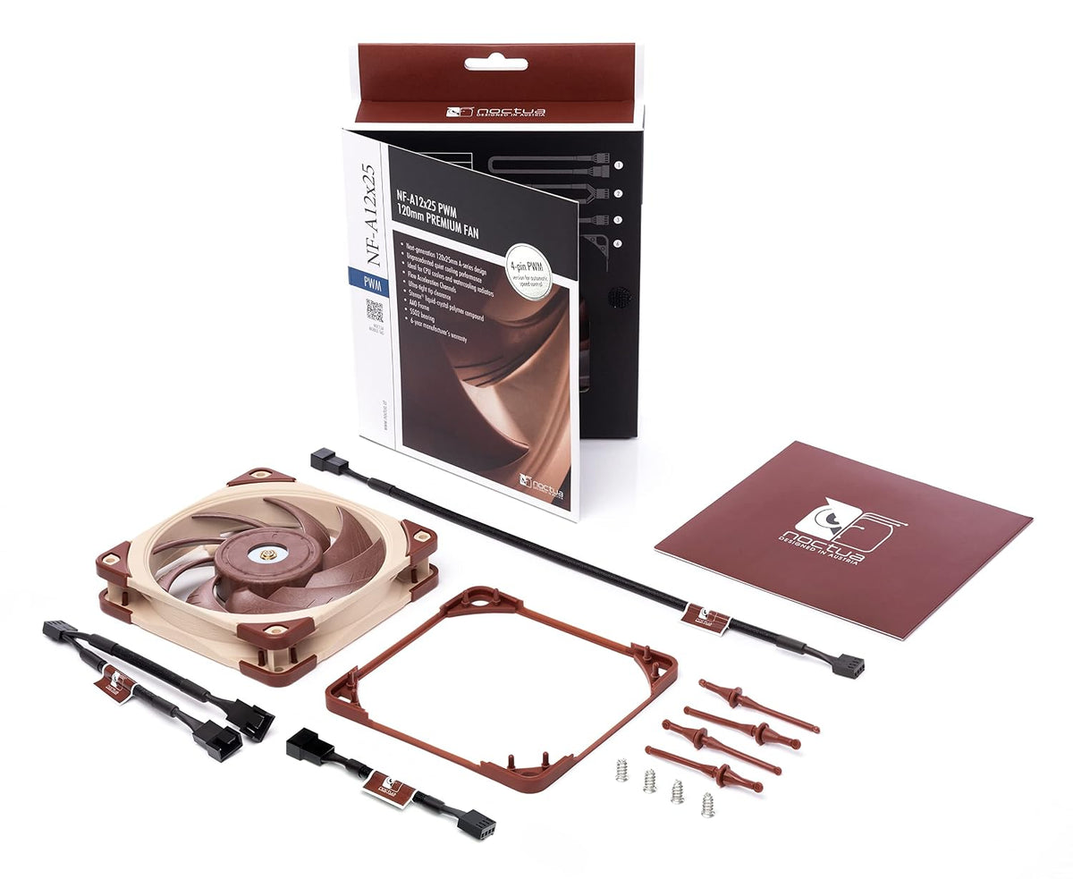 Noctua NF-A12x25 PWM, High-Performance Quiet Fan 120mm