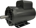BALDOR 5HP AIR COMPRESSOR ELECTRIC MOTOR, 56HZ FRAME, 3450RPM, 208/230V, SINGLE-PHASE, 7/8" SHAFT, 1.15 SERVICE FACTOR MADE IN USA
