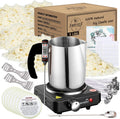 3lbs Soy Wax Candle Making Kit for Adults, DIY Craft Supplies Set | Natural Candle Wax Flakes, Electric Wax Melting