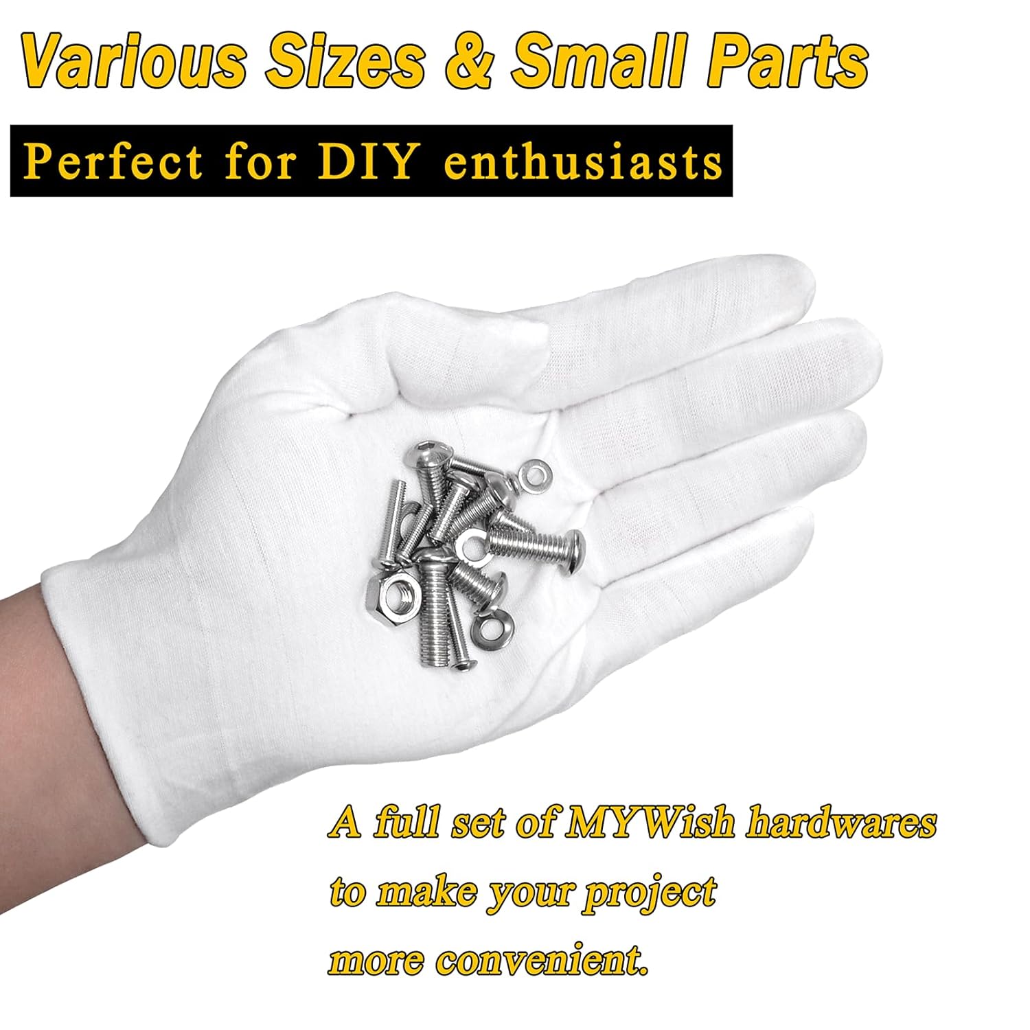 1290 Pieces M2 M3 M4 M5 Screw Nuts and Bolts Assortment Kit, Metric Screws 304 Stainless Steel Button Head Socket Cap