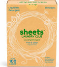 Detergent Sheets, Fragrance Free, up to 100 Loads