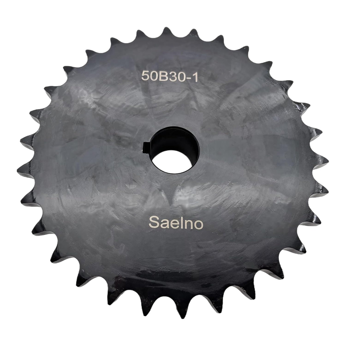 #50 Roller Chain Sprocket Type B 1 inch Bore 30 Tooth, Hardened Antirust 1045 Steel Drive Sprockets 50B30-1