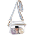 Clear Purse for Stadium Events Transparent Crossbody Bag