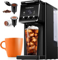 Coffee Maker Hot & Iced With Bold Setting,Single Serve Coffee Maker For K Cup And Grounds,52 Oz Removable Water