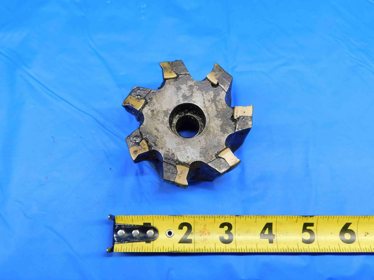 M & J Tooling LLC Walter 3"" O.D. COOLANT Thru FACE Mill 1"" Pilot 3/8 Key Holds 7 Inserts 3.0 - BR2982BP3