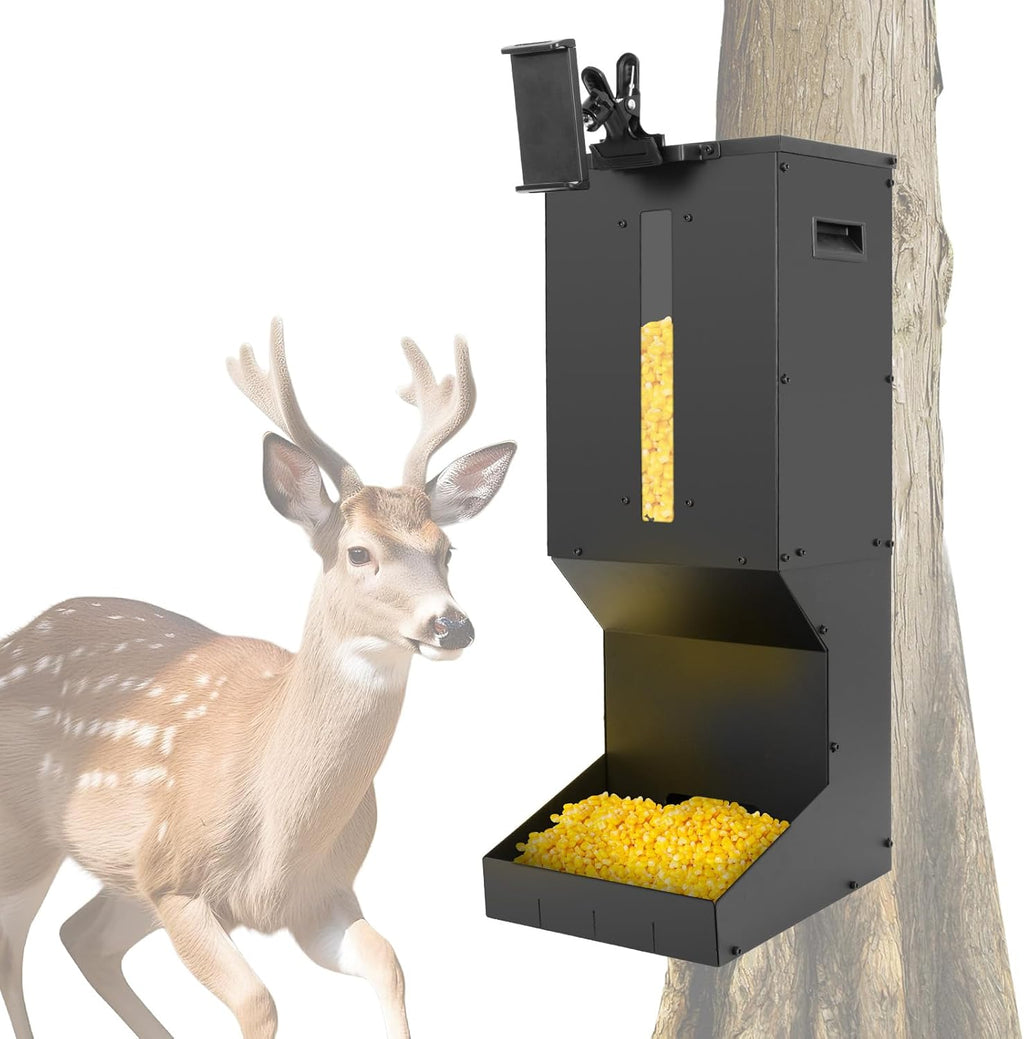 Automatic Metal Deer Feeder – 60 lb/11Gal Capacity