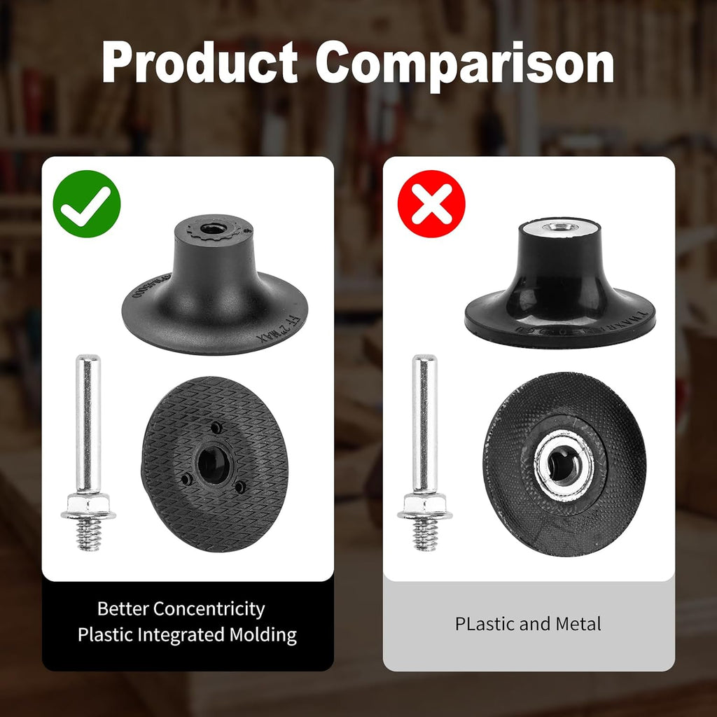 HOMO FABER 50Pcs Die Grinder Sanding Discs, 2 Inch Flap Discs Roll Lock
