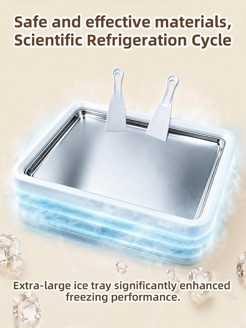 13.8 * 9.5 Inch Extra Large Rolled Ice Cream Maker, Rolled Ice Cream Tray