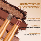 4Packs 3 Color Gradient Eyeshadow Stick, Eye Shadow Pen Set for Make Up