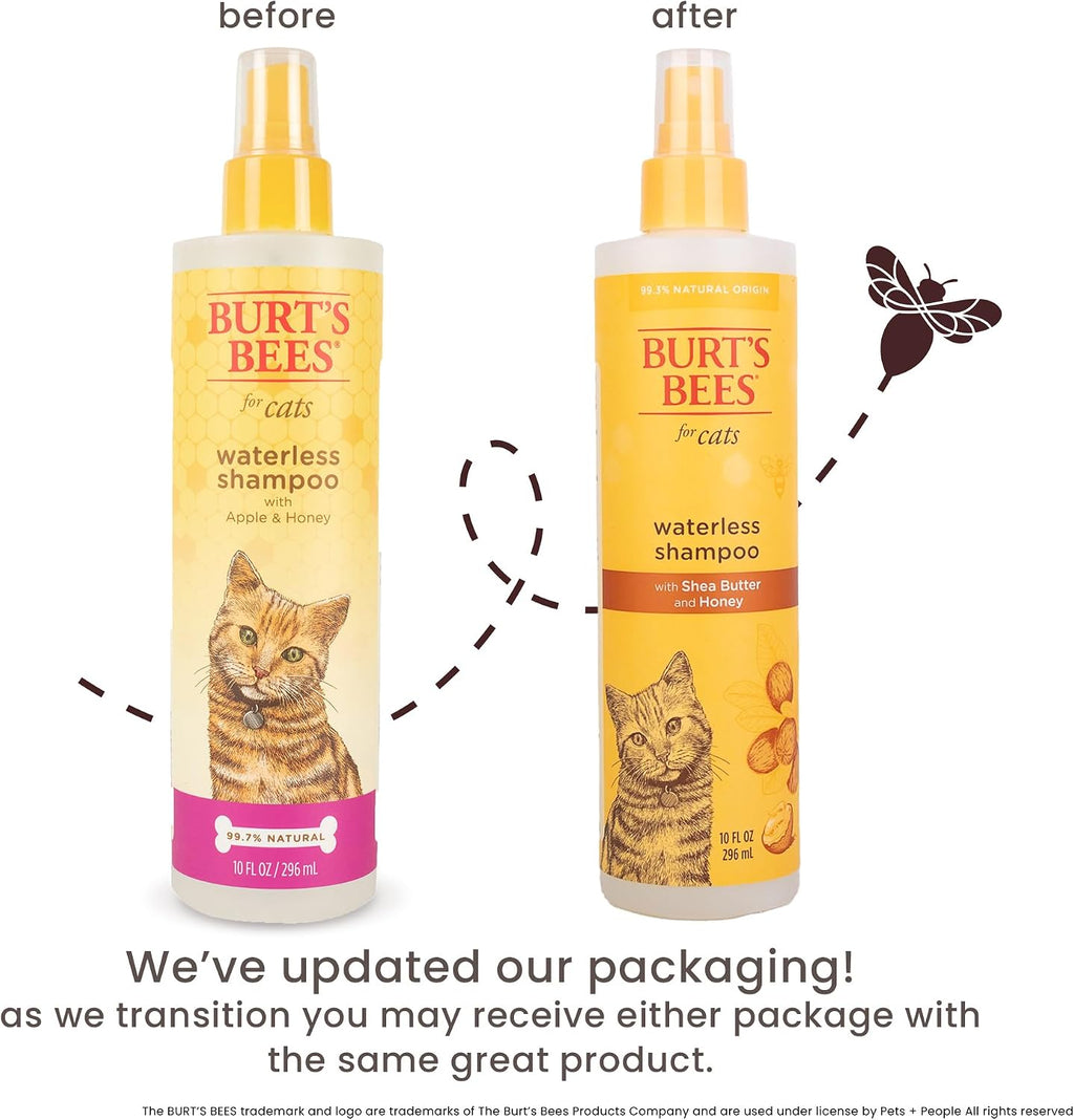 Waterless Cat Shampoo Spray, 10 Fl Oz, 2-Pack