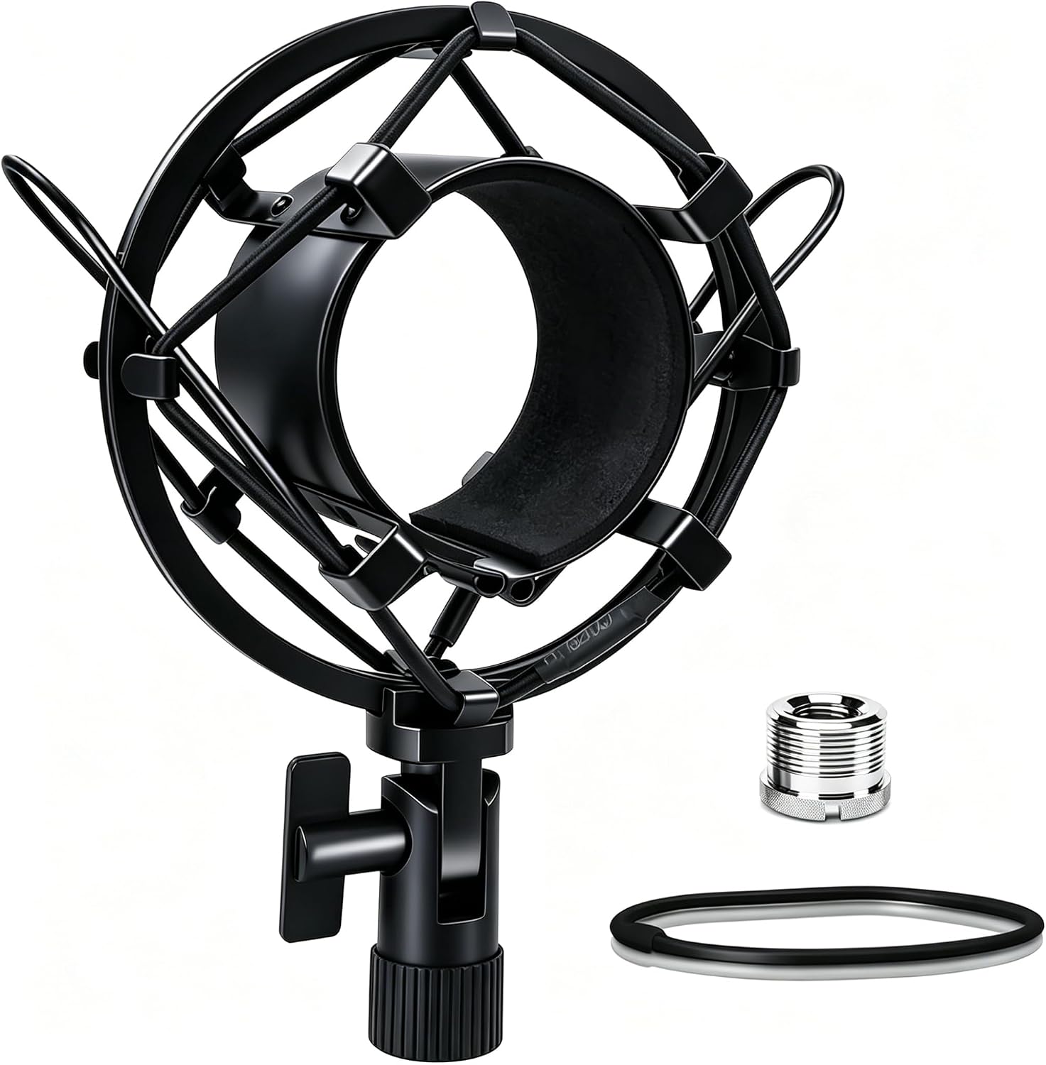 Universal Microphone Shock Mount, Mic Clip Holder for Diameter 47mm-53mm Mic Anti Vibration Adjustable High Isolation