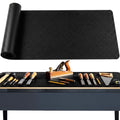 47.2" x17.3" Workbench Mat,Black PU Leather Work Bench Mat Top,DIY Worktable Mat Workbench Cover for Protects Work