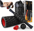 5 in1 Foam Roller Set, Trigger Point Foam Roller Deep Tissue | Massage Roller Stick, Massage Ball, Resistance Band