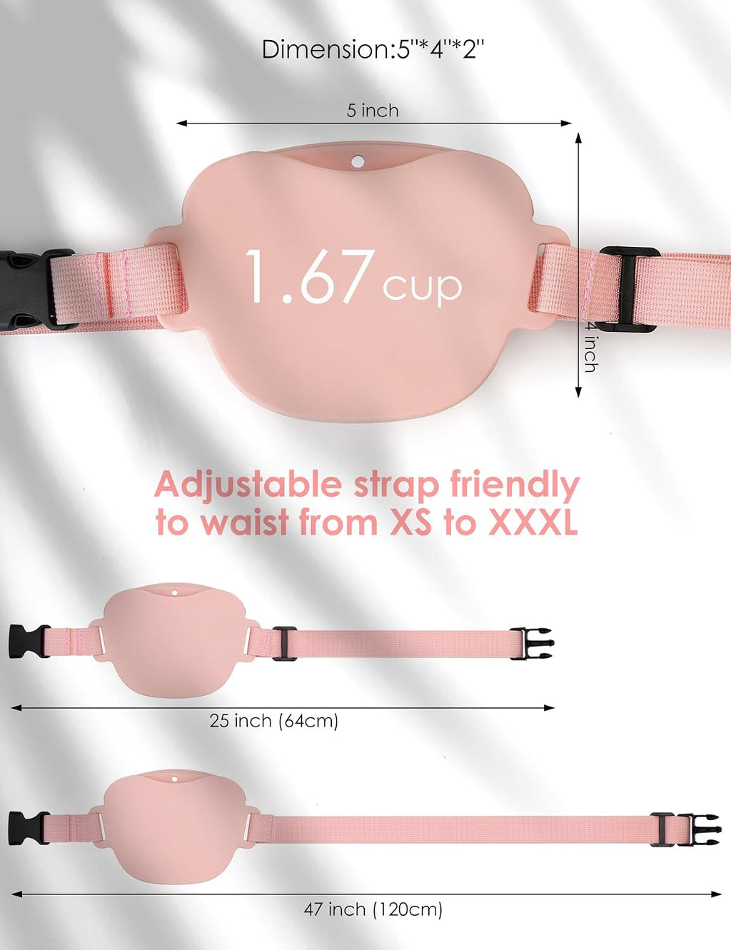 Dog Treat Pouch with Training Clicker, Upgrade Stronger Magnetic Closure to Avoid Spilling, 1.67 Cup Silicone Treat