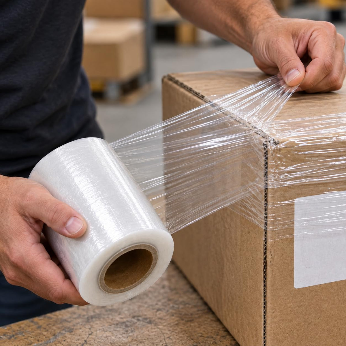 Stretch Film, Clear PE, Manual Wrapping, Clear 50cm, 2kg, 6 Rolls