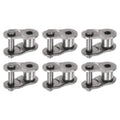 uxcell 6Pcs #50 Chain Offset Half Link Roller 5/8" Pitch Stainless Steel Standard Chain End Connector Split Links for 10A Chain
