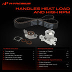 A-Premium Engine Timing Belt Kit with Water Pump Compatible with Mitsubishi