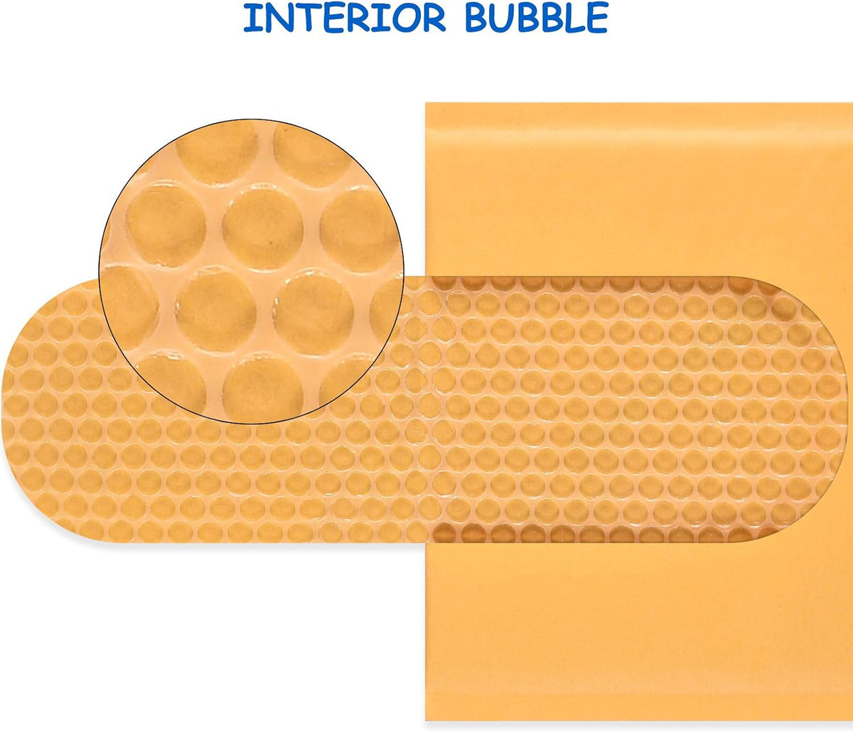 Bubble Mailer #0 Kraft Bubble Mailers Strong Adhesion Padded Envelopes Packaging for Small Business [7.25x9 (Usable