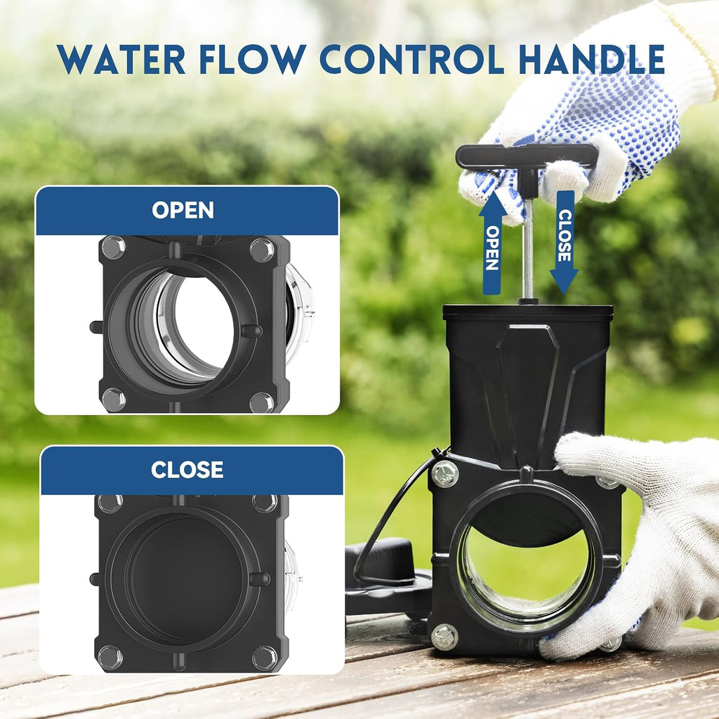 DUMPMAN RV Sewer Gate Valve, Shut Off Waste Valve