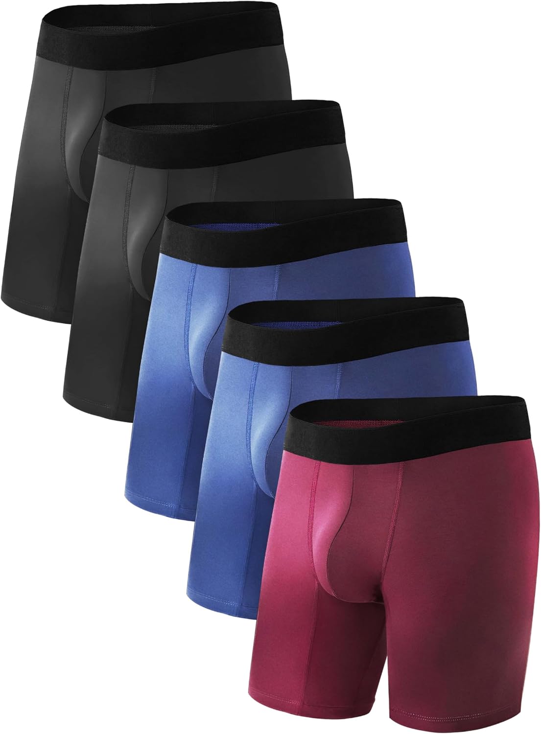Men's Incontinence Underwear Cotton Boxer Briefs 5 Pack