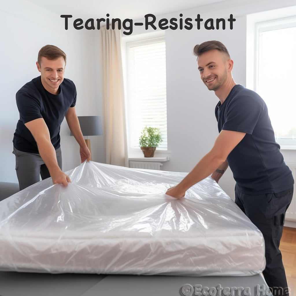 Twin Mattress Bag for Moving and Disposal,Waterproof Mattress Plastic Cover,Storage Protector, 1 Pack