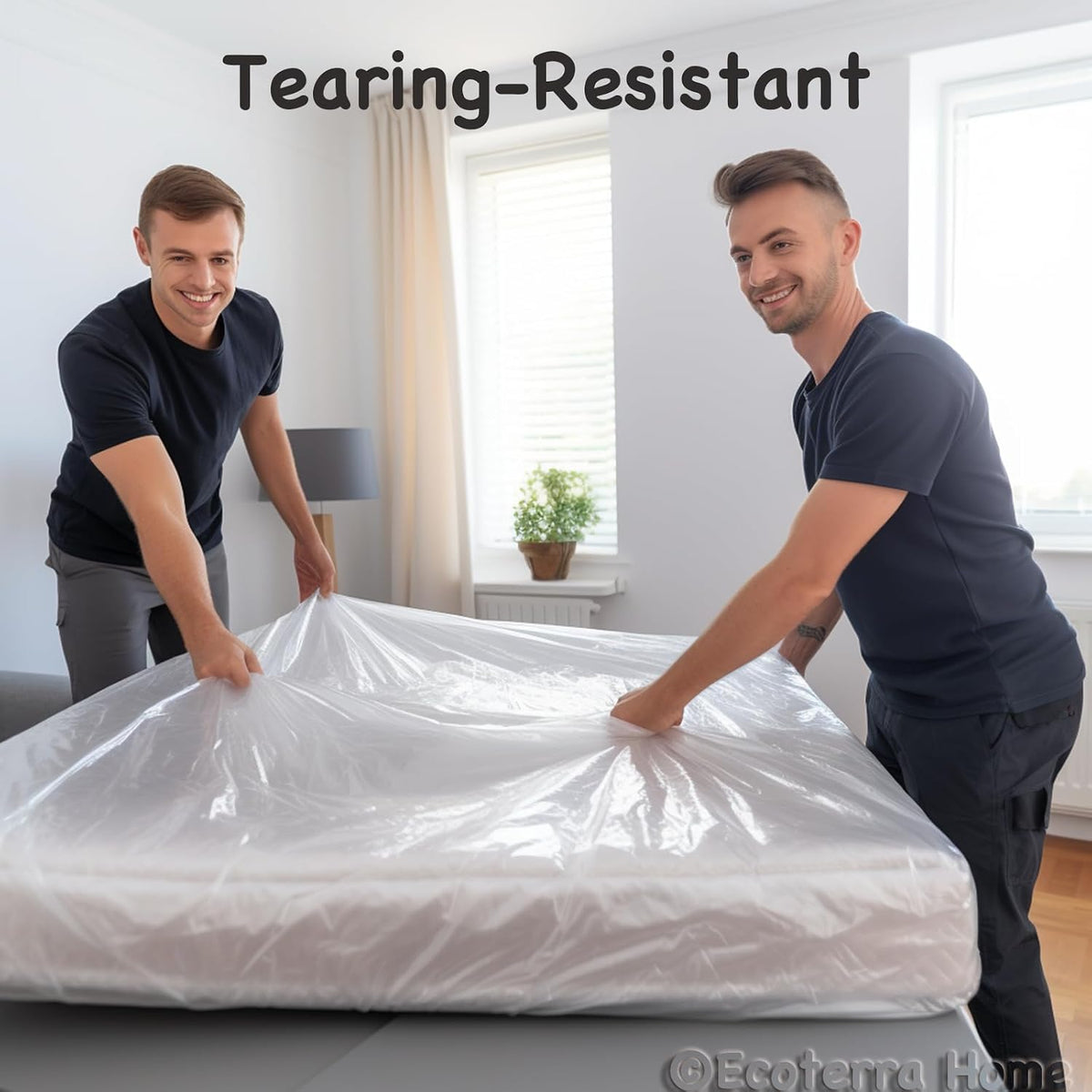 Twin Mattress Bag for Moving and Disposal,Waterproof Mattress Plastic Cover,Storage Protector, 1 Pack