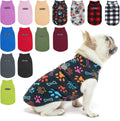 Small Dog Sweater Fleece Vest Winter Jacket, D-Ring Leash Attachment for XS S Puppy Medium Sized Breeds Dogs, Cold
