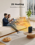 1500W Fast Ceramic Space Heater, 24H Timer Indoor Heater