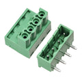 uxcell 4-Pin 5.08mm Pitch Right Angle PCB Screw Terminal Block Connector 20 Sets