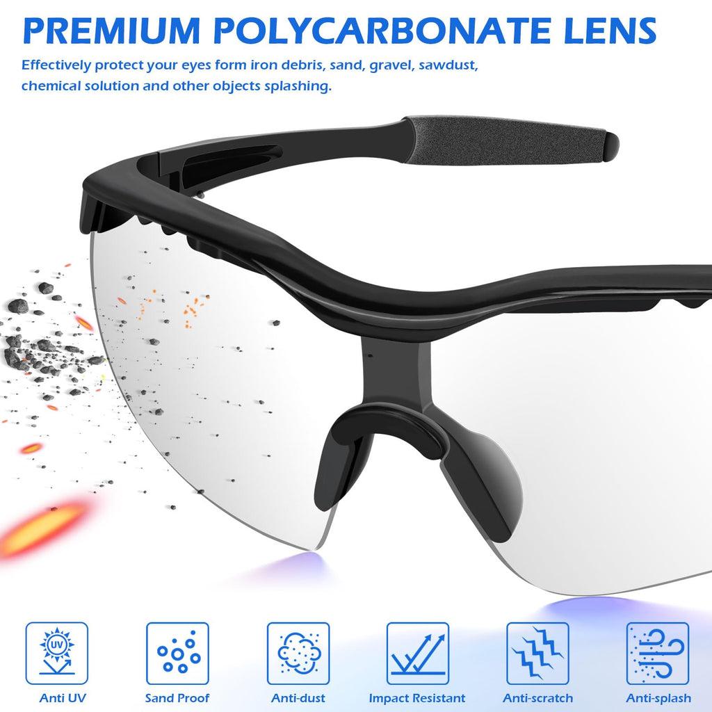 30 Pack Safety Glasses Bulk Men Women, ANSI Z87.1 Protective Eyewear