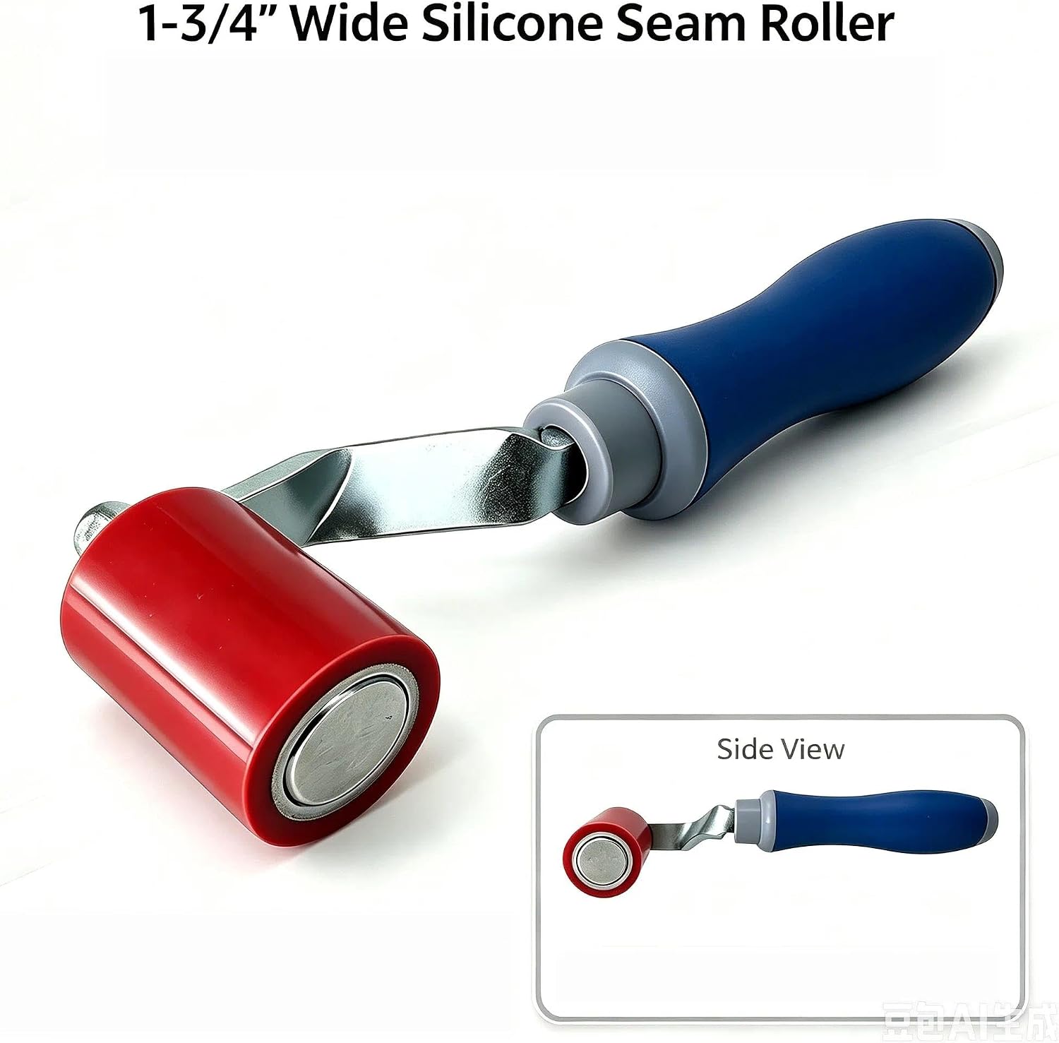 1-3/4" Wide Silicone Seam Roller Savina Quilting Seam Roller Silicone Pressing Roller Easy to Grip Handle Tools for