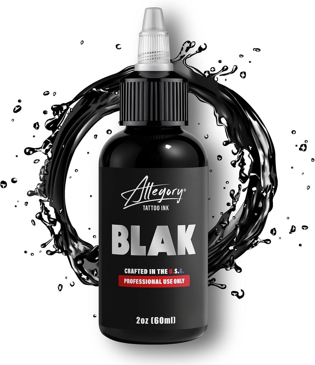 Tattoo Ink – Blak, Premium Black Tattoo Ink, Perfect for Lining and Shading, Smooth, Consistent Pigment, Vegan
