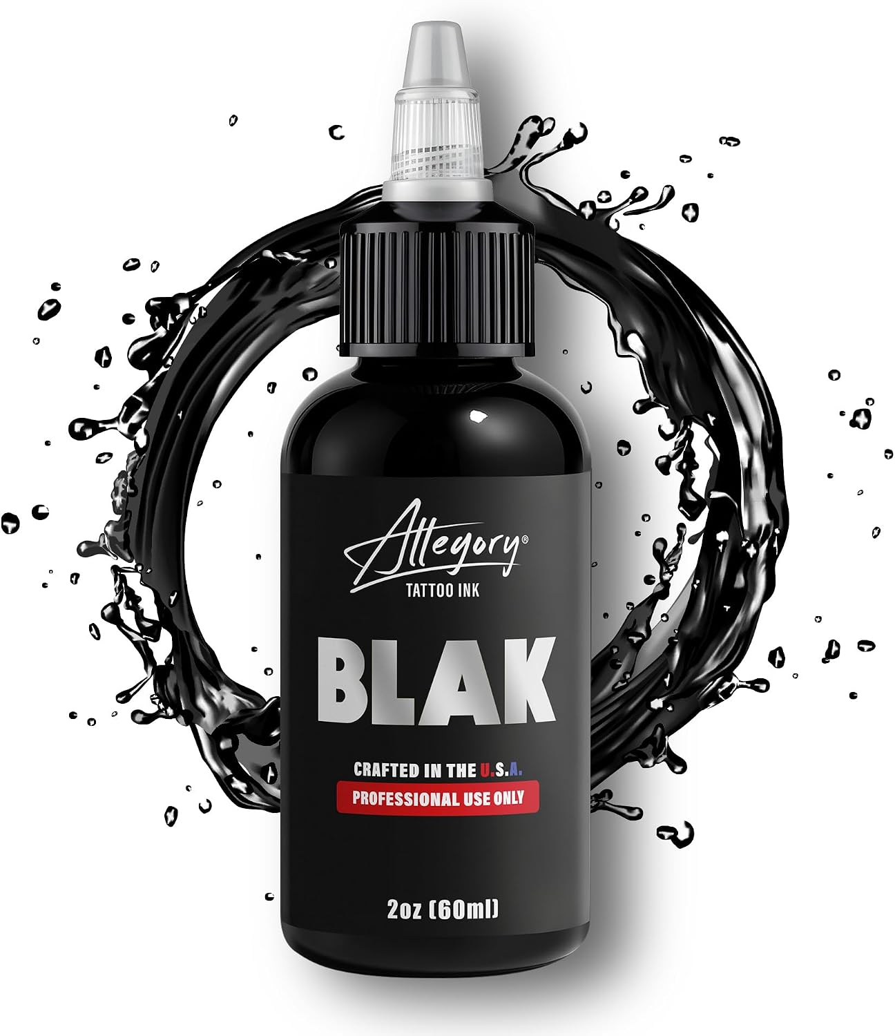 Tattoo Ink – Blak, Premium Black Tattoo Ink, Perfect for Lining and Shading, Smooth, Consistent Pigment, Vegan
