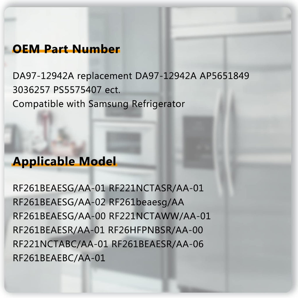 DA97-12942A Refrigerator Water Dispenser Cover Compatible with Samsung