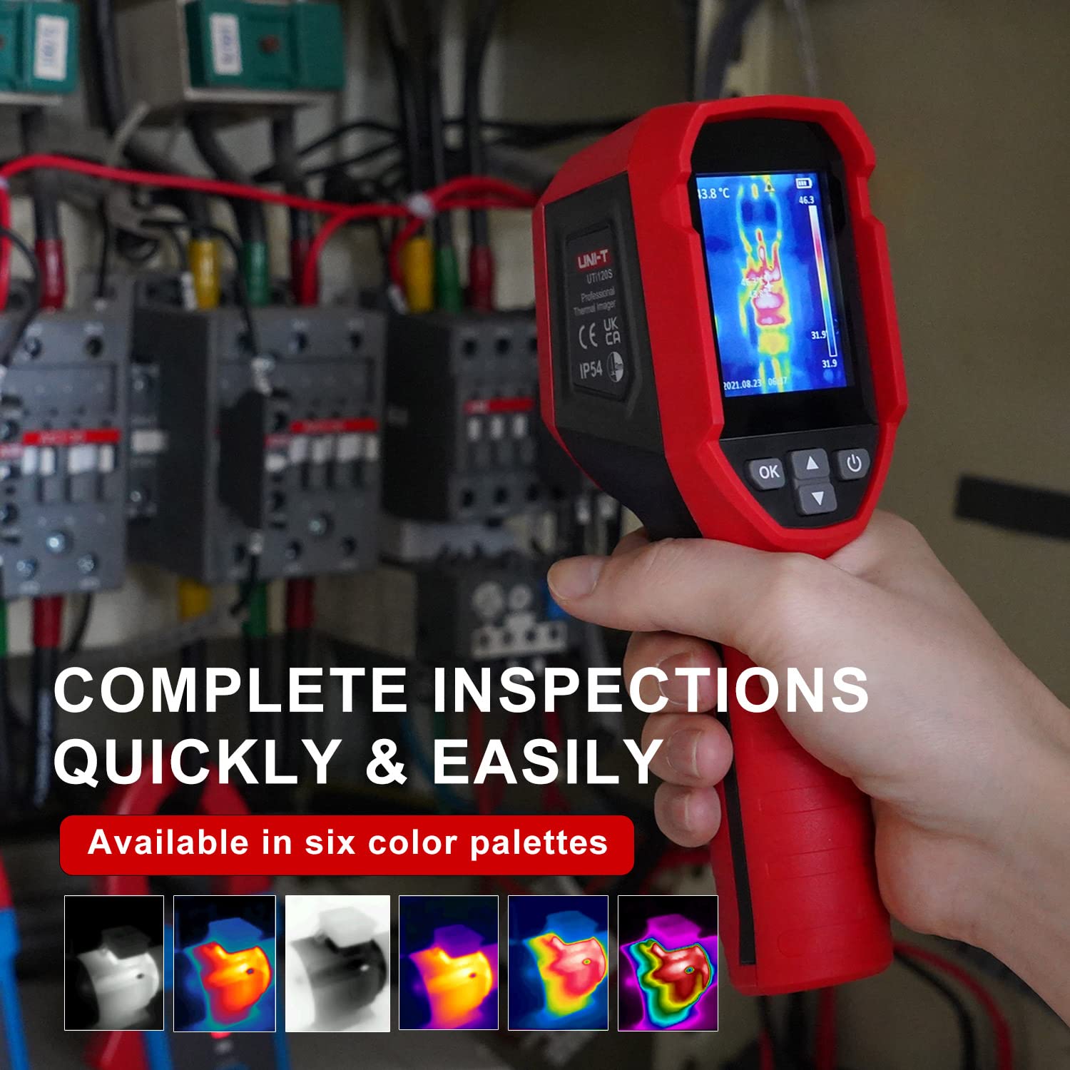 256x192 Pixels Infrared Thermal Imager 25Hz Frame Rate Handheld Thermal Imaging Camera Thermography Temperature Range
