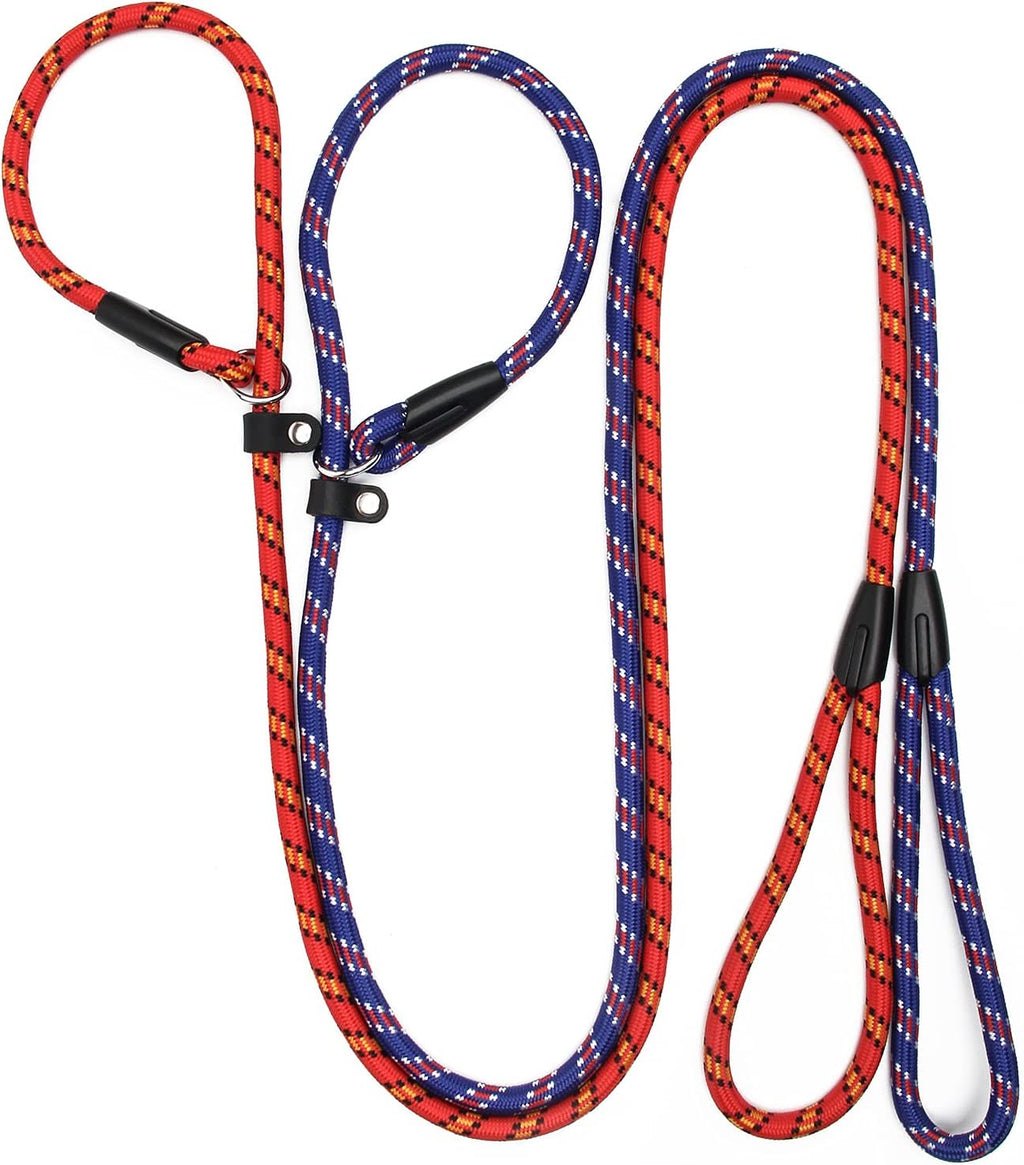 2PCS Durable Dog Slip Rope Leash, 5 FT Dog Training Leash
