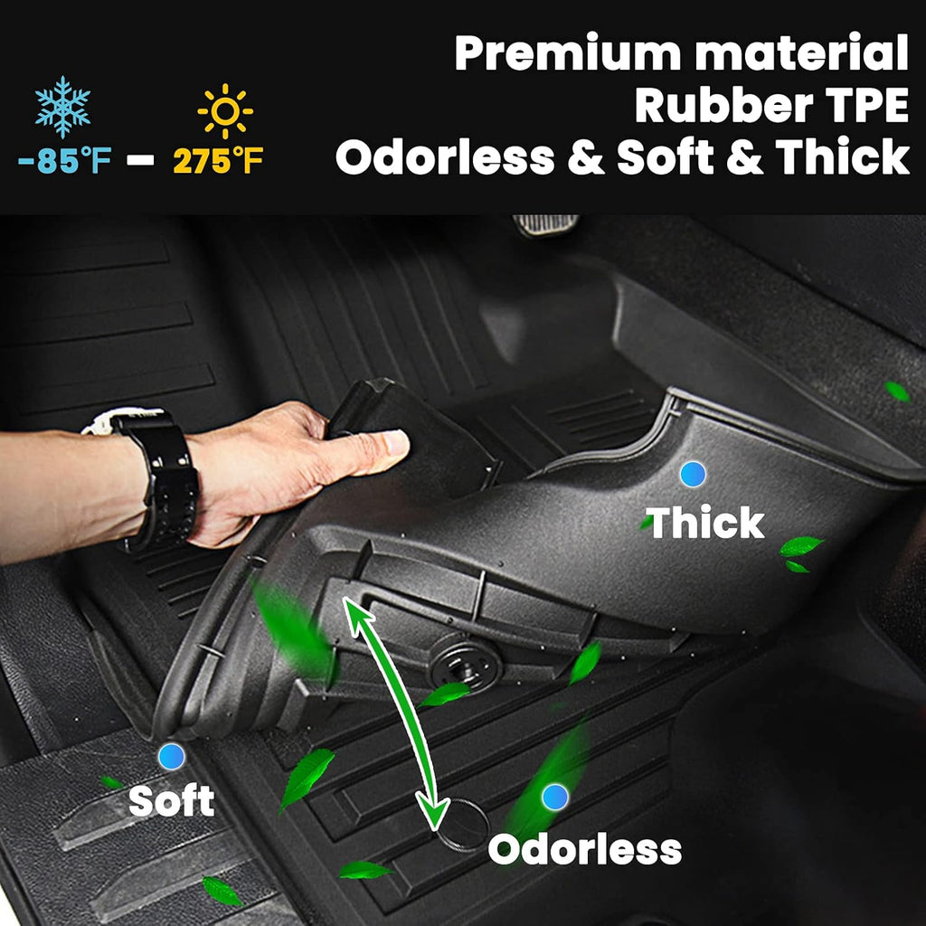 All Weather Floor Mats Upper Cargo Mat Fit for Honda CR-V 2023 2024 2025 2026(Include Hybrid) TPE Rubber Liners CRV