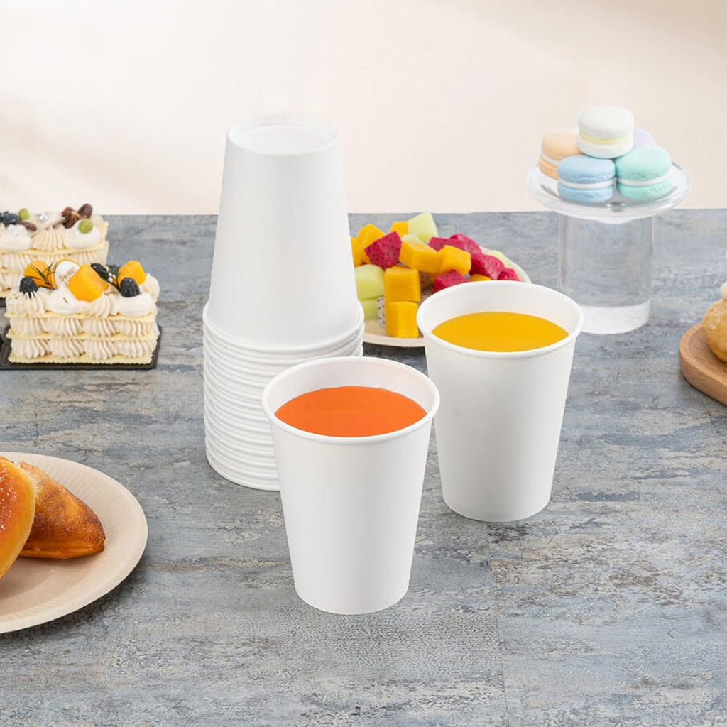 12 oz 500 Pack Disposable Coffee Cups, Paper Cups, Hot Cups