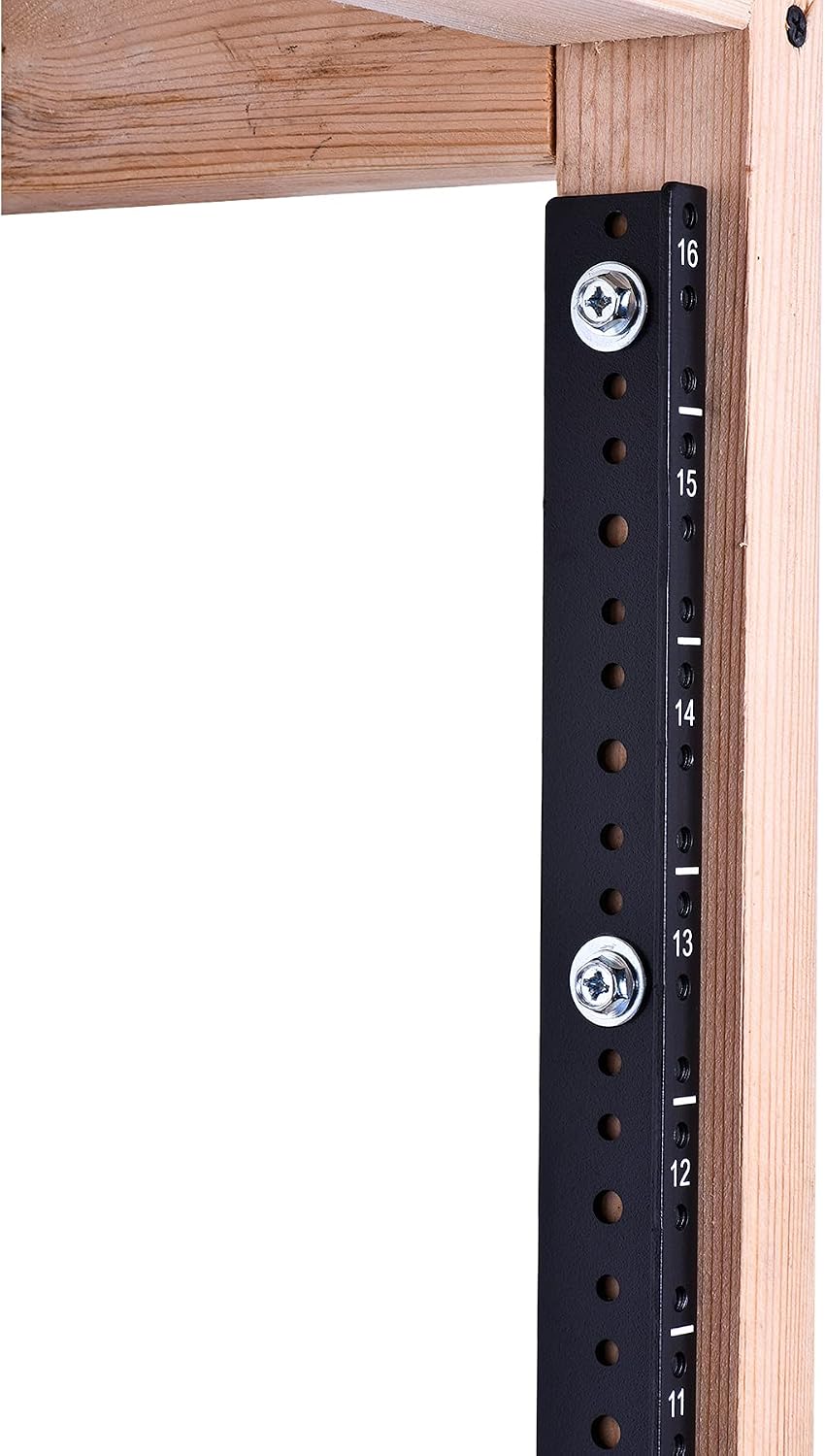 RackPath 16U Vertical Server Rack Rail Pair Kit, DIY Rack Build, 12-24 Screws x64