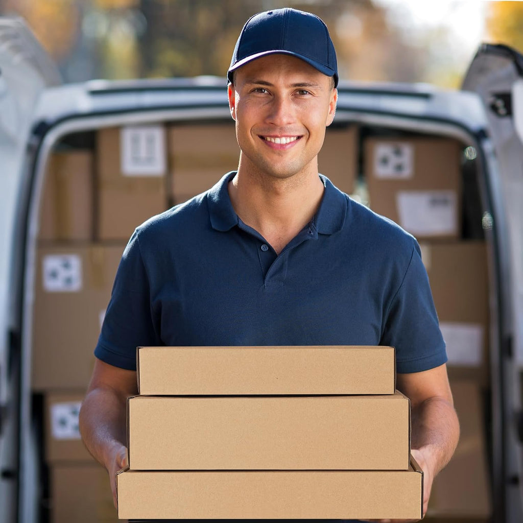 11x8x2" Brown Shipping Boxes Corrugated Box Mailers 20 Pack Cardboard Shipping Boxes for Small Business, Mailing