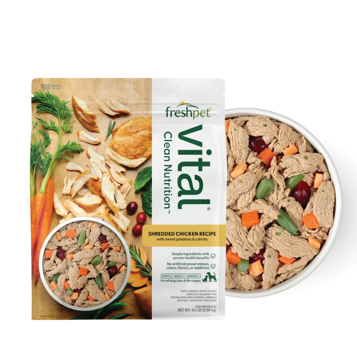 Shredded Chicken Recipe Dog Food, 72 OZ