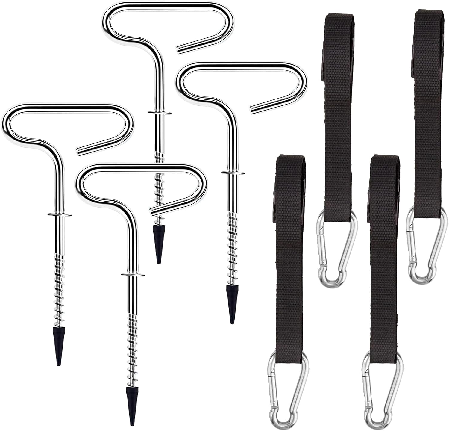 Deluxe Shelter Tie Down Kit 24260 Fit for Eskimo Ice Fishing Tent, Ice Shelter Anchors Tool Accessories for Setting