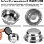 2-Cup Easy Clean Filter 5513281001_SML for DeLonghi Espresso Machines