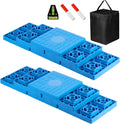 RV Leveling Blocks - 12 Pack Heavy Duty Camper Leveling Blocks with Handbag and T-Shaped Bubble Level - Anti-Slip