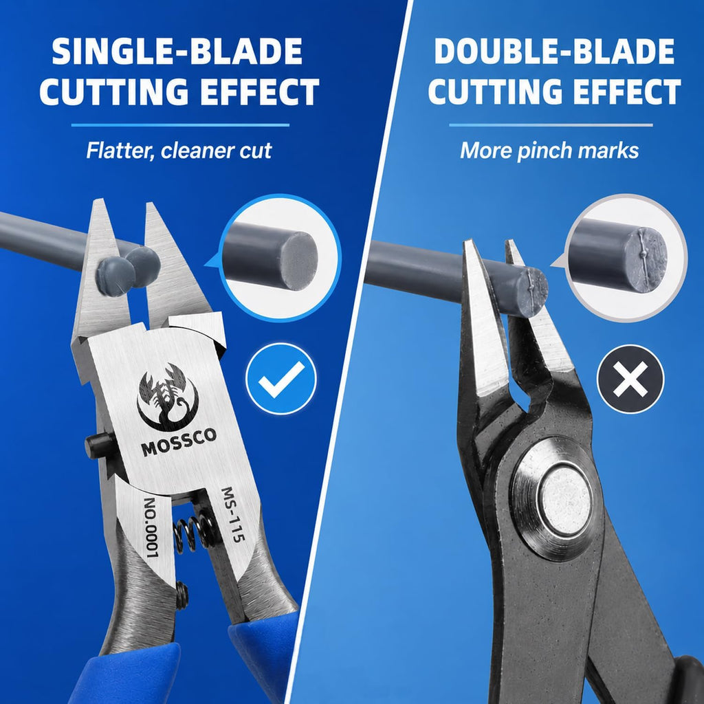 Model Nippers, 4.6-Inch Ultra-Thin Single-Blade Sprue Cutter with Spring-Loaded Non-Slip Grip for Beginner Plastic